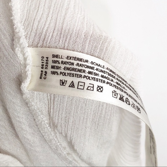 𝅺Free people ivory sheer mesh marble tank blouse - Picture 7 of 11